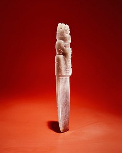 Schmaler Axtgott, aus Guacimo, Linea Vieja Gebiet von Pre Columbian Pre Columbian